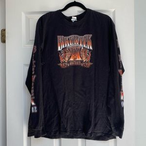 Graphic “Bike Week” long-sleeve shirt